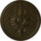 Ekena Millwork Milton Ceiling Medallion (Fits Canopies up to 7 7/8"), Hand-Painted Green Gold, 40 5/8"OD x 1 3/4"P CM40MIGGS - alternate 1
